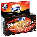 Durex Pleasure Max Warming Lubricant 12 Laytex Condoms