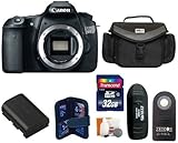 Canon EOS 60D SLR Digital Camera Body + Large Vidpro Camera and Lens Case (Black) + Extra High Capacity Lithium-Ion Battery Pack + Transcend 32 GB Class 10 SDHC Memory Card + Card Reader + Memory Card Case + Zeikos Shutter Release + Digital Camera Cleaning Kit.