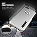 iPhone 6 Case, TOTU Apple iPhone 6 [Scratch Resistant] Heavy Duty Dual Layer Hybrid Case 4.7 inch Cover - Satin Sliver/Slate Black