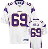 Jared Allen Youth Jersey: Reebok White Replica #69 Minnesota Vikings Jersey