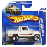 2010 Hot Wheels JEEP SCRAMBLER 7 OF 10 #123 Heat Fleet White INTERNATIONAL SHORT CARD 