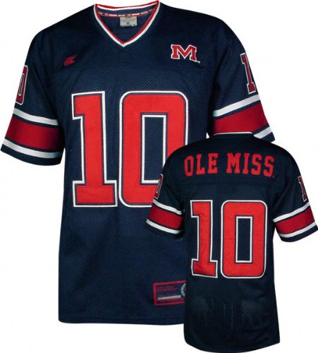 Buy Mississippi Rebels All Time Team Color Youth Football Jersey