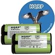 HQRP TWO Phone Batteries for VTech 5820 / VT5820, 5831 / VT5831, BS 20-2432, i5801 / 5801 Cordless Telephone plus Coaster