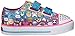 Skechers Kids Twinkle Toes Shuffles Sweet Steps Light-Up Sneaker,Emoji Multi,9 M US Toddler