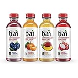 Bai Rainforest Variety Pack, 5 Calories, No Artificial Sweeteners, 1g Sugar, Antioxidant Infused Beverage