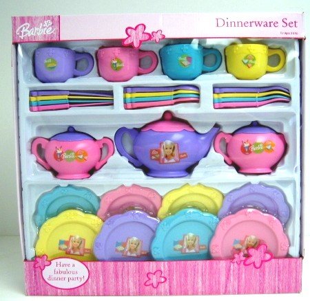 51hfdKNyzJL Barbie Dinnerware Set