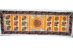 Sari Mirror Banjara Table Runner Taapestry Wall Hanging Table Runner 60 X 20