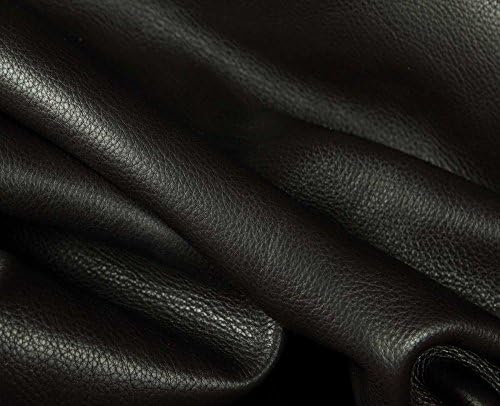UPHOLSTERY LEATHER HIDES - COW SKINS VARIOUS COLORS FULL SKIN HIDE (Mississippi) (Espresso)