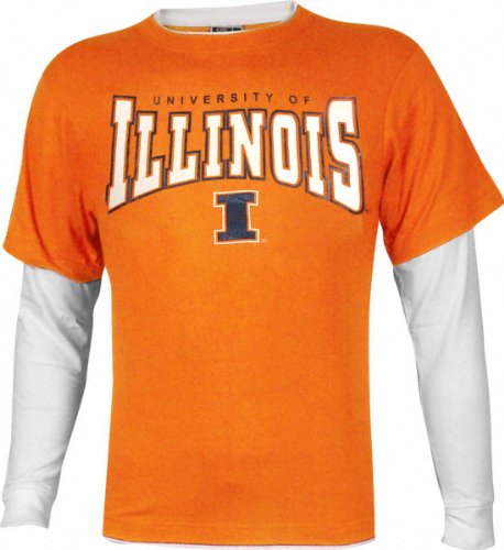 Buy Illinois Fighting Illini Walk On Double Layer Long Sleeve Shirt