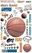Sport/School Rub-Ons-Basketball