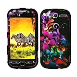 Purple Flower Butterfly Rubberized Snap on Design Case Hard Case Skin Cover ....