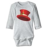 NINKI ベビー服 クリスマス パーティー 魔術帽子 長袖 ロンパース 6ヶ月~24ヶ月 100%コットン 出産祝い Size 18 Months グレー