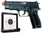 Soft Air Sig Sauer P226 Spring Powered Airsoft Pistol with Target (Black)