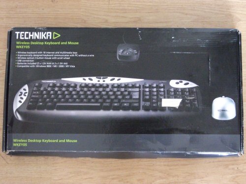 Technika Wireless Desktop Keyboard And Mouse Wkey05 Picture