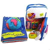 KF Baby Cloth Book Value Pack - Secrets of Nature, What's in the Fridge