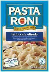 Pasta Roni Fettuccine Alfredo Mix, 4.7-Ounce Boxes (Pack of 12)