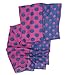 Bucasi 60s Mod Inspired Polka-dot Patchwork and Color Block Scarf