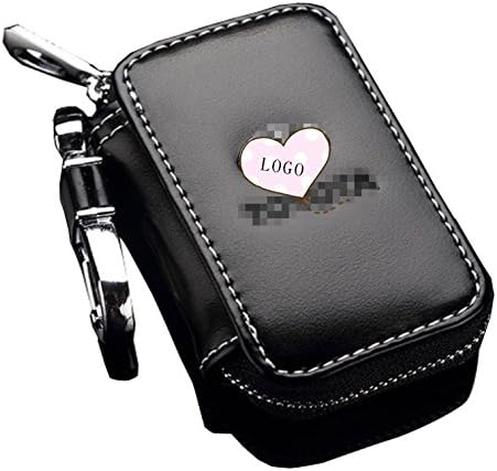 New Black Car Premium Leather Car Key Chain Key Case Key Bag Key Holder For Subaru