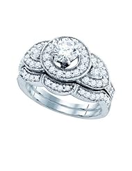 1.00CT-DIA 0.30CT-CRD BRIDAL SET