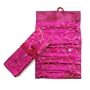 Brocade Jewelry Roll - Pink Flower