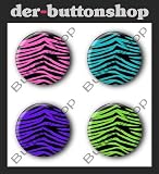4 Zebra Buttons