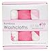 Washcloths - 3 Pack - Cozy Baby Washcloths - Pink - Muslin Bamboo Washcloths