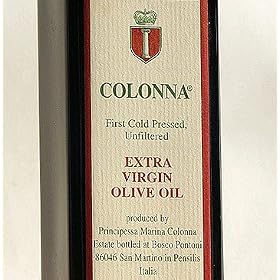 Colonna Italian Extra Virgin Olive Oil, First-Cold Pressed and Unfiltered 500 ml