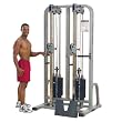 Body Solid Pro Club Line SDC2000G1 Dual Cable Column with Dual 160-Pound Weight Stacks