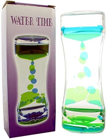 Fantastic Deals Liquid Bubble Timer Drop Motion Sensory Play Toy Desk Decor (Green / Blue)
