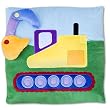 Under Construction Plush Throw Pillow by Olive Kids