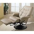 Two New Tan RV Motorhome Swivel Recliner Captains Chairs