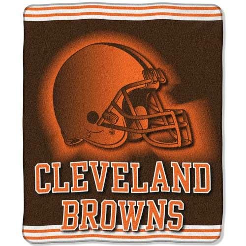 NFL Cleveland Browns 50-Inch-by-60-Inch Raschel Plush Throw 