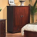 distressed armoires-Modus Canyon TV Armoire in Distressed Saddle Brown On Sale