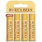 Burt's Bees Lip Balm, Beeswax, 0.15 oz., 4 Count