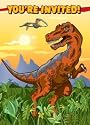 Dinosaur Times Invitations 12 pc