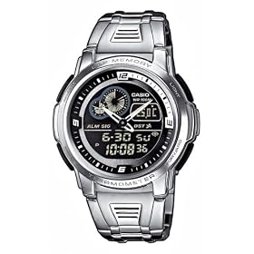 Casio - AQF-102WD-1BVEF - Montre Homme - Multifonction - Quartz analogique et digitale - Bracelet acier
