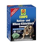 Compo 1669422 Cumarax Ratten- und M&auml;usek&ouml;der Box 400 g