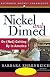 Nickel and Dimed