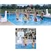 Dunnrite PoolSport 2 in 1 Swimming Pool Basketball Hoop and Volleyball Combo Set