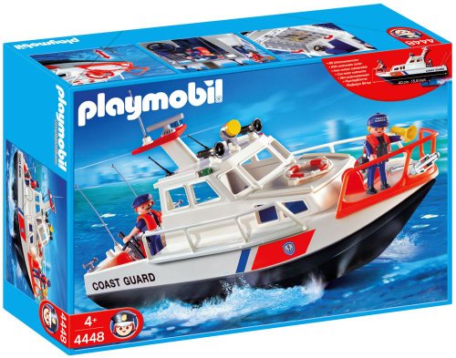 Playmobil - 4448 - Figurine - Gardes-côtes et Bateau