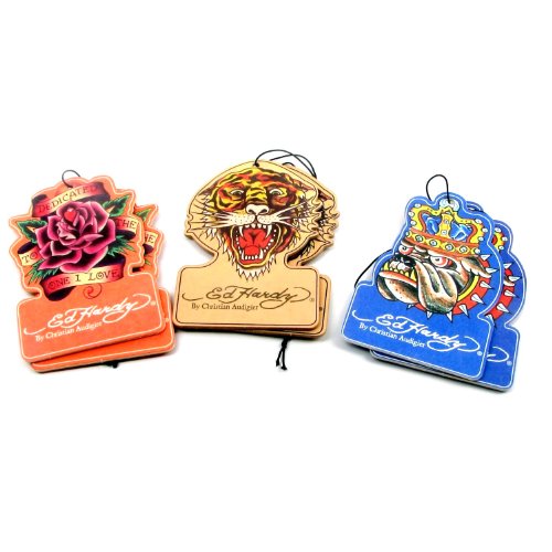 Six-pack of Ed Hardy by Christian Audigier Air Fresheners, Two of each: Tiger 