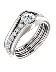 Platinum Round Cut Diamond Ring -- LIFETIME WARRANTY