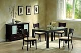 5pc Radius Collection Contemporary Dining Table & Chairs Set