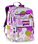 JanSport Big Student Classics Series Backpack, White/Newbud Green Pattern Dots