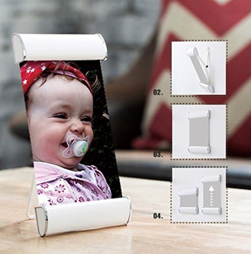 EmAX Smart Frame Photo Stand Wall Deco With Adjustable heights (3cm x 5cm) White