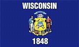 Wisconsin State Flag 3x5 Brand NEW 3 x 5 BANNER USA