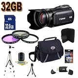 Canon VIXIA HF G10 Full HD Camcorder with HD CMOS Pro and 32GB Internal Flash Memory + 32GB SDHC CARD, CARD READER, CASE, FILTER, TRIPOD & MORE Super Saver Accessory Bundle