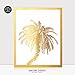Palm Tree Foil Art Print 8x10