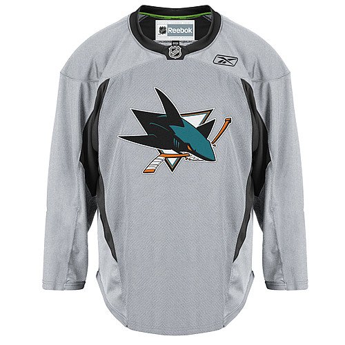 NHL San Jose Sharks Practice Jersey (Gray, Large)
