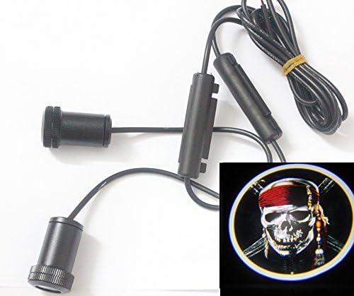 pair 4G Car Weclome Light LED Door Lamp Ghost Shadow Laser Logo skull pirate zombies
